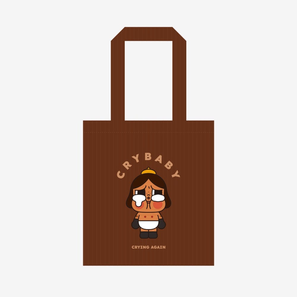 CRYBABY Crying Again Tears Factory Series Brown Baby Shoulder Tote Bag
